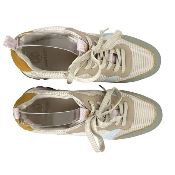 Sam and Libby Women's Randal Sneaker 11M  Bayleaf Green Lace Up Vegan Pastel - Picture 8 of 16